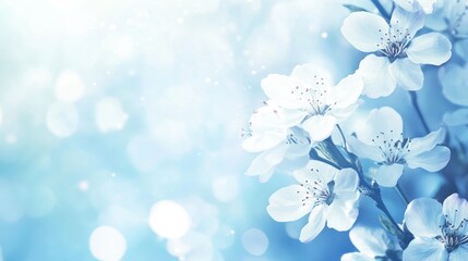 Delicate White Blossoms in a Dreamy Setting