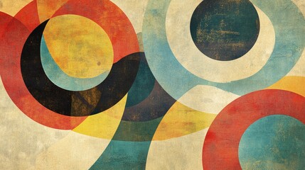 Fototapeta premium An abstract design of concentric circles expanding outward, symbolizing life's growth, purpose, and the beauty found in simplicity