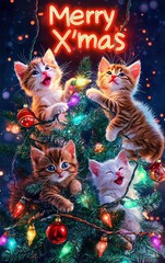 Hang decoration art of Christmas greeting