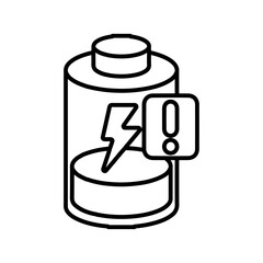 battery icon Flat logo isolated symbol