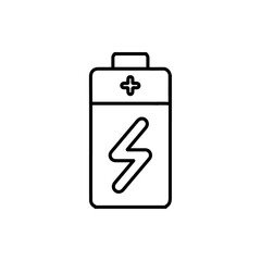 battery icon Flat logo isolated symbol