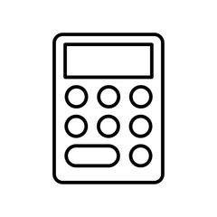 calculator icon Flat logo isolated symbol