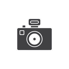 camera icon Flat logo isolated symbol