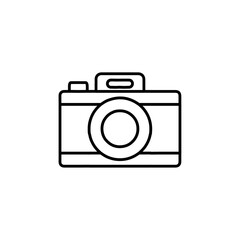 camera icon Flat logo isolated symbol