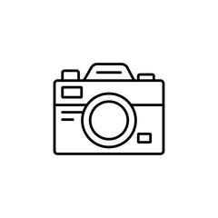 camera icon Flat logo isolated symbol