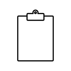 clipboard icon Flat logo isolated symbol