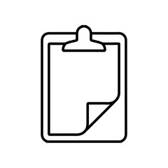 clipboard icon Flat logo isolated symbol