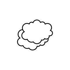 cloud icon Flat logo isolated symbol