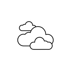 clouds icon Flat logo isolated symbol