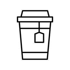 coffee icon Flat logo isolated symbol