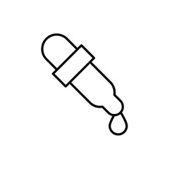 dropper icon Flat logo isolated symbol