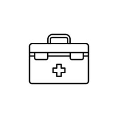 first aid kit icon Flat logo isolated symbol