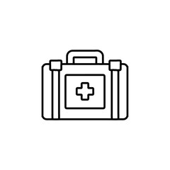 first aid kit icon Flat logo isolated symbol