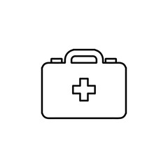 first aid kit icon Flat logo isolated symbol