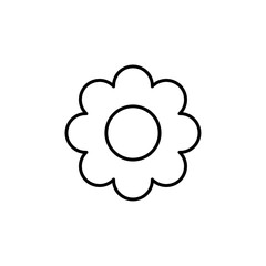 flower icon Flat logo isolated symbol