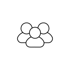 group icon Flat logo isolated symbol
