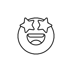 Fototapeta premium happy icon Flat logo isolated symbol