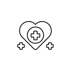 Obraz premium health icon Flat logo isolated symbol