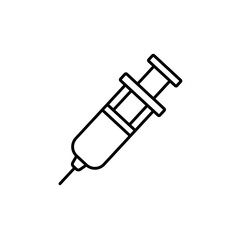 injection icon Flat logo isolated symbol