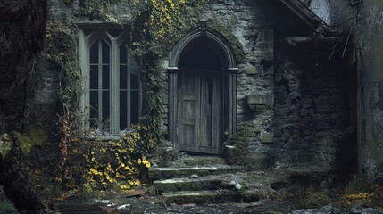 Obraz premium ruin crumbling house
