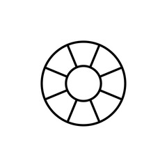 Fototapeta premium lifeboy icon Flat logo isolated symbol