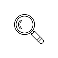 magnify icon Flat logo isolated symbol