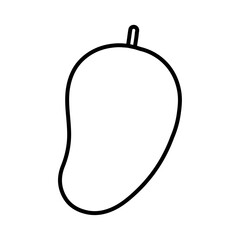 mango icon Flat logo isolated symbol