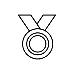 medal icon Flat logo isolated symbol