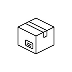 parcel icon Flat logo isolated symbol