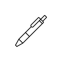 pen icon Flat logo isolated symbol