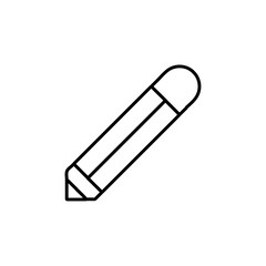 pencil icon Flat logo isolated symbol