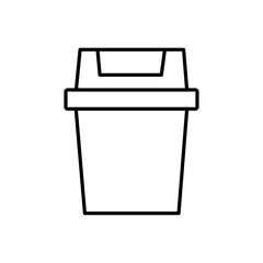 recycle bin icon Flat logo isolated symbol