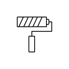 roller icon Flat logo isolated symbol