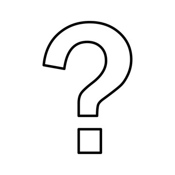 question icon Flat logo isolated symbol