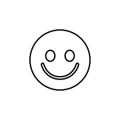 smile icon Flat logo isolated symbol