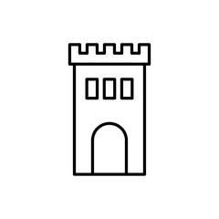 tower icon Flat logo isolated symbol