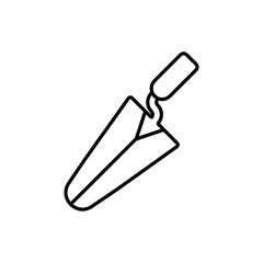 trowel icon Flat logo isolated symbol