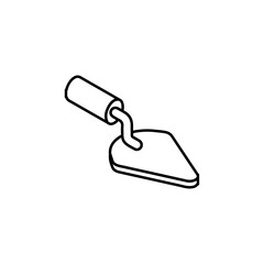 trowel icon Flat logo isolated symbol