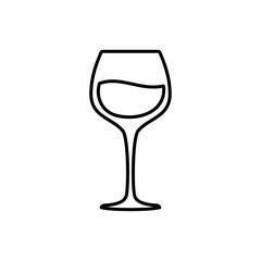 wine icon Flat logo isolated symbol