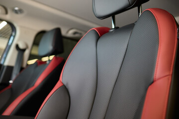 Discover the Stylish Car Interior with Premium Leather Seats for elegance and comfort