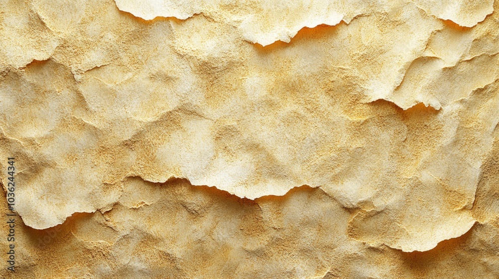 Poster The layered texture of golden paper showcases soft, organic edges that add depth and warmth. This background enhances creative design projects, evoking a sense of sophistication.
