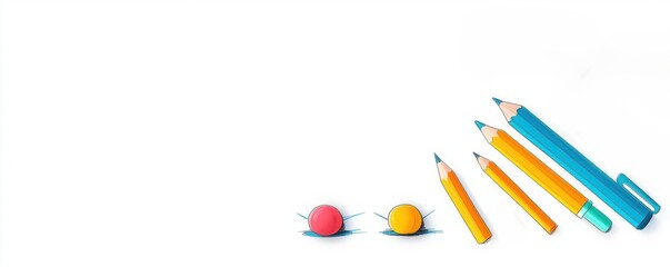 Naklejka premium marketing concept digital marketing theme cartoon drawing Triadic Color Scheme