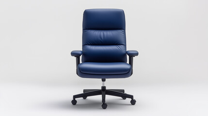 Comfortable blue office chair with high backrest and adjustable features, perfect for enhancing productivity in any workspace.