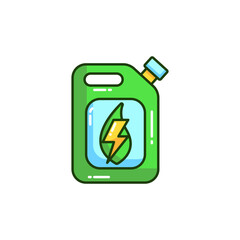 Colorful Eco Fuel Icon Illustration