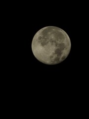 full moon over black