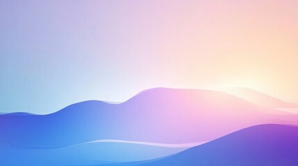 Abstract Waves in a Dreamy Sunset