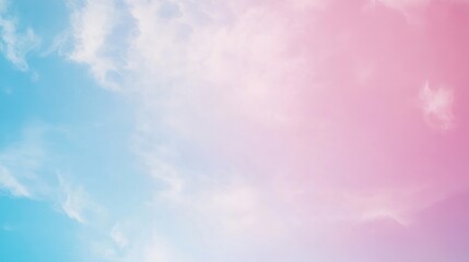 Pastel Sky With Clouds