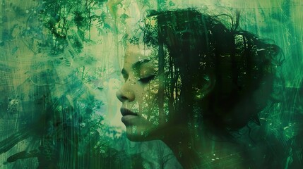 Dreamy Portrait: Woman and Nature in Harmony
