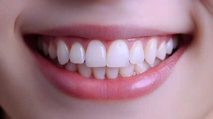 Obraz premium Patient's orthodontic success story captured in before-and-after images, featuring the journey from crooked teeth to a perfectly straight, aligned smile