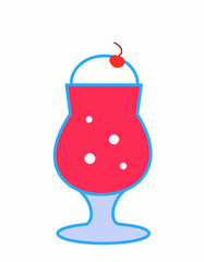 クリームソーダ(赤)